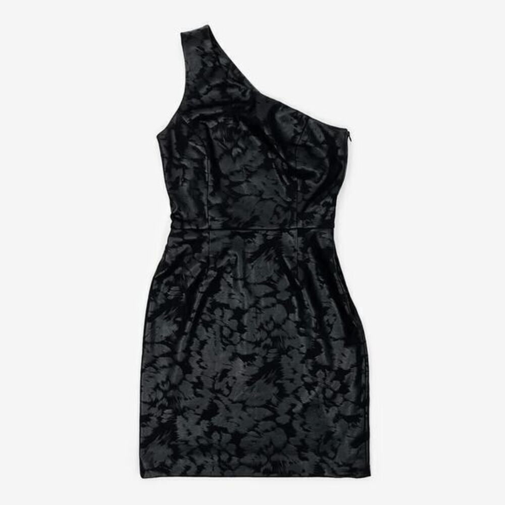 ERIN by Erin Fetherston Denise Glazed Ponti Dress Size 2 Black Glam Cocktail